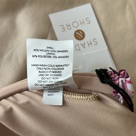 Shade Shore Underwire Pink Snake Swimsuit Bikini Top Womens M L 36D 36 D - Picture 14 of 17